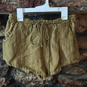 Free People High Waist Olive Shorts